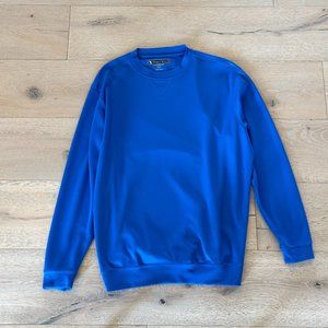 PEPPLE BEACH PERFORMANCE GOLF LONG SLEEVE PULLOVER SHIRT MEN'S SZ MEDIUM BLUE